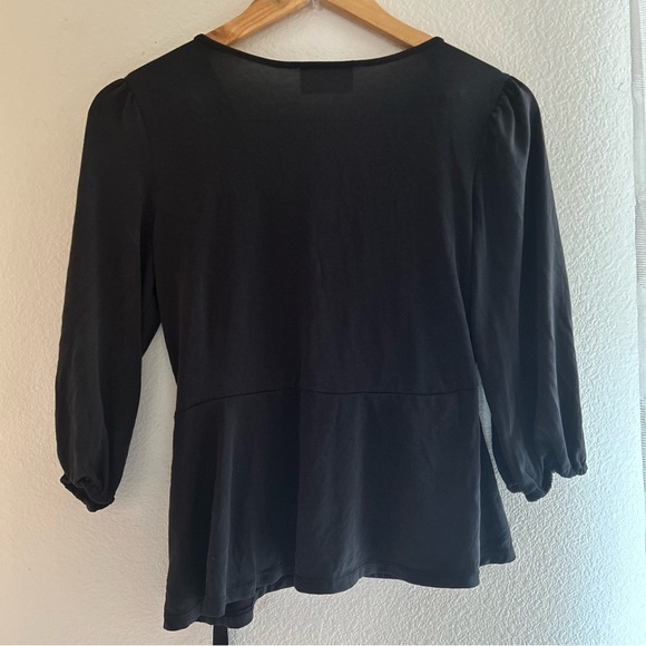 South River | Black Peplum Blouse - Picture 4 of 12